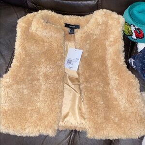 Forever 21 Cream Teddy Jacket